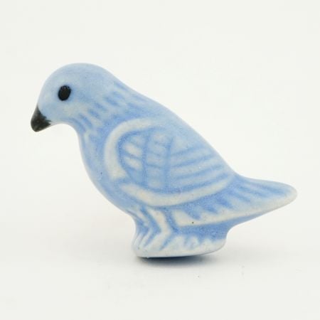Slate Blue Ceramic Bird Drawer Knob Online