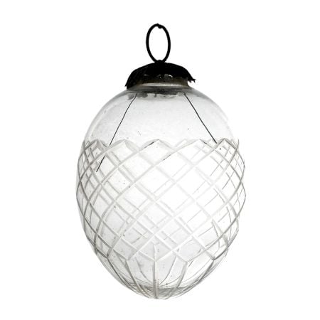 Clear Avocado Box Cut Christmas Hanging