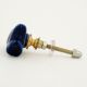 Navy Blue Ceramic Bird Dresser Knob