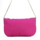 Pink Chevron Hand Beaded Clutch Bag with Gold Chain Strap