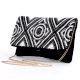 Midnight Monochrome Hand Beaded Geometric Clutch with Chain Strap