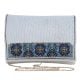 Imperial Bloom Hand-Beaded Clutch with Chain Strap