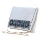 Imperial Bloom Hand-Beaded Clutch with Chain Strap