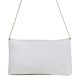 Blush Bloom Minimalist Beaded Clutch with Chain Strap