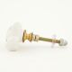 White Multicolored Feathered Bird Knob