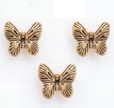 Modern Gold Butterfly Metal Wall Hooks-3 Pieces
