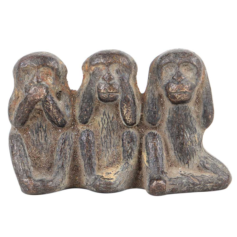Three Brass Monkeys Statue