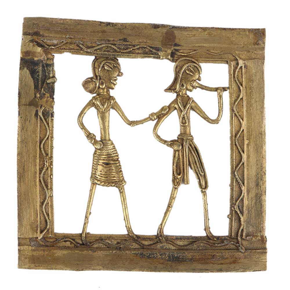 Traditional Brass Dhokra Art Hanging Daily Activity Figurine