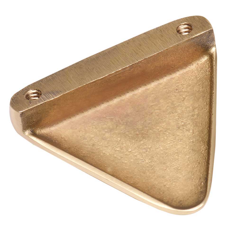 Golden Color Brass Triangular Shape Knob Modern Furniture Hardware