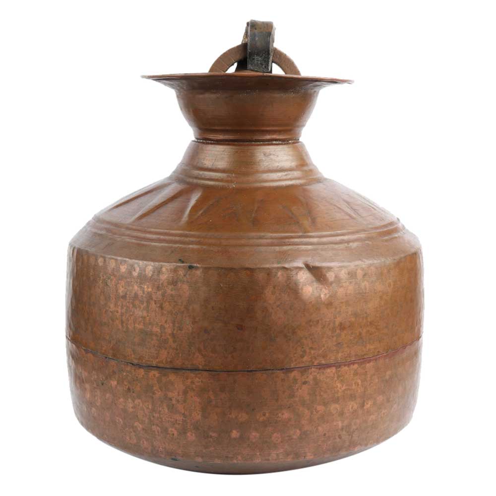 Hand Hammered Nepalese Copper Water Pot