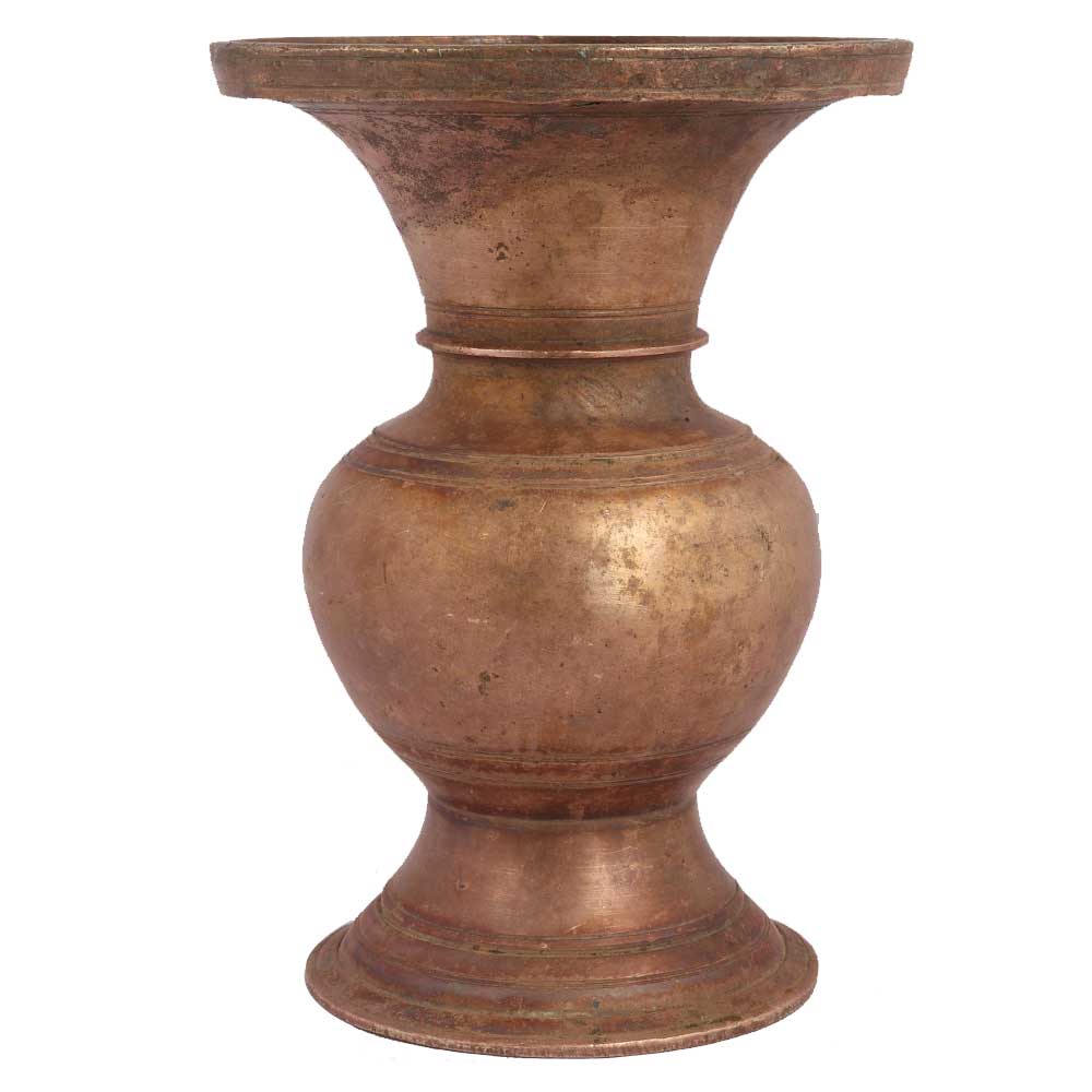 Brass Wide Mouth Pot Vase Planter Pot