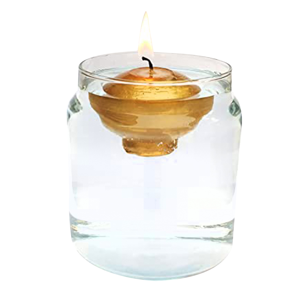 Handmade Golden Unscented Nugget Floating Candle