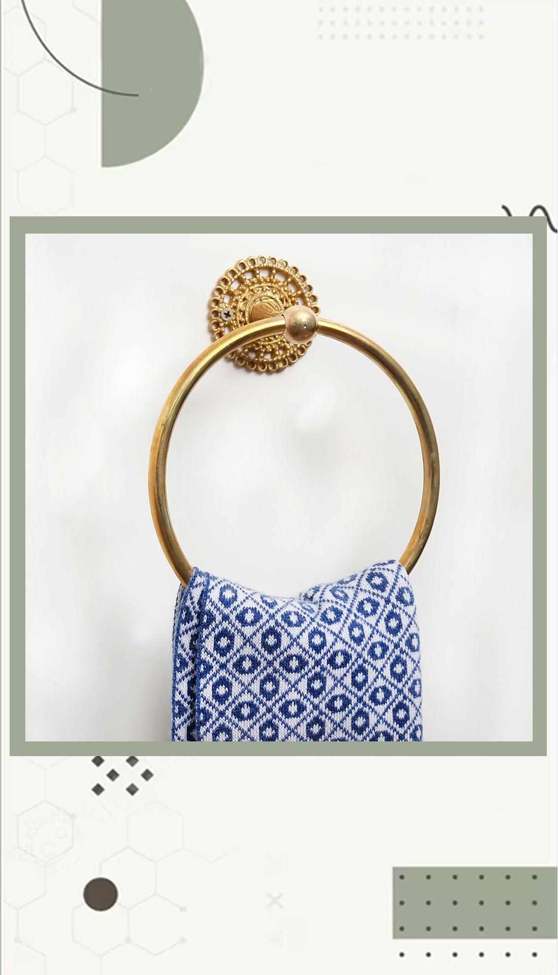 Brass Hexagon Towel Ring Design Ideas