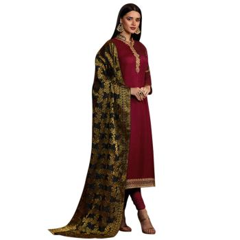 silk dupatta suit